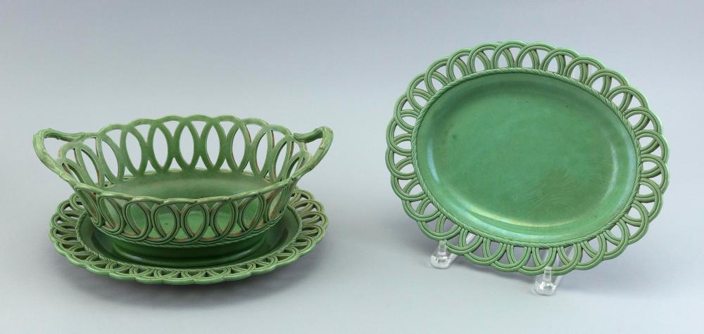 THREE PIECES OF GREEN SOFT-PASTE