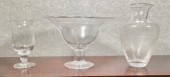 Three pieces of hand blown Sim