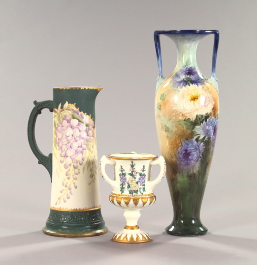 Three Pieces of Hand-Painted