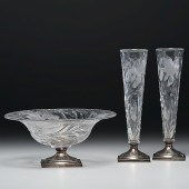 Three Pieces of Hawkes Glass w