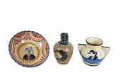 THREE PIECES OF HB QUIMPER POT