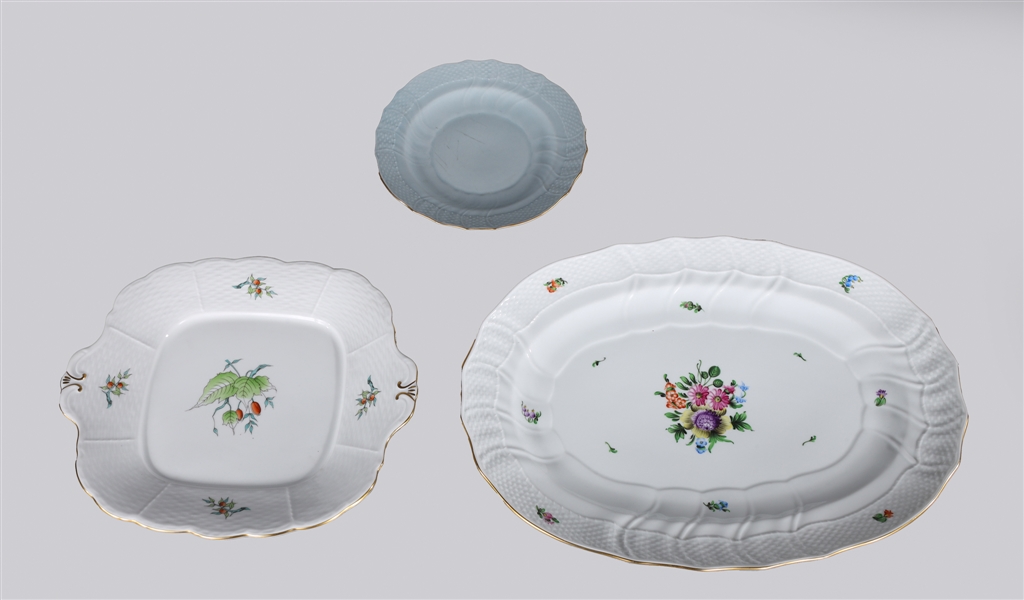 Three pieces of Herend porcelain,