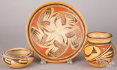 THREE PIECES OF HOPI INDIAN PO