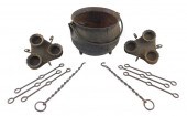 THREE PIECES OF IRON INCLUDING