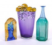 THREE PIECES OF KOSTA BODA GLA