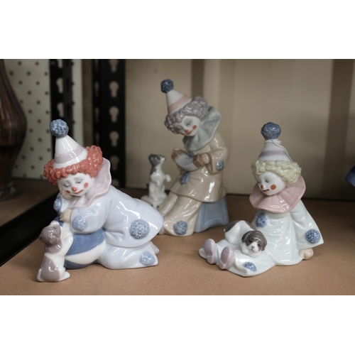 Three pieces of Lladro child
