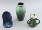 THREE PIECES OF MATTE GLAZE HA