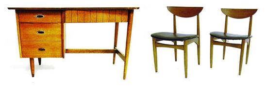 Three pieces of Mid-Century