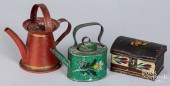 THREE PIECES OF MINIATURE TOLE