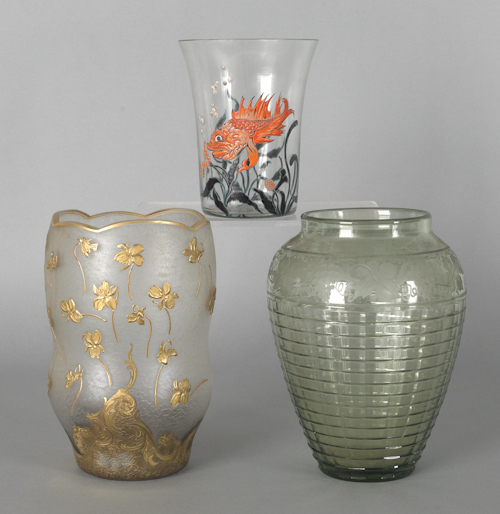 Three pieces of miscellaneous glass