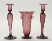 THREE PIECES OF PAIRPOINT AMET