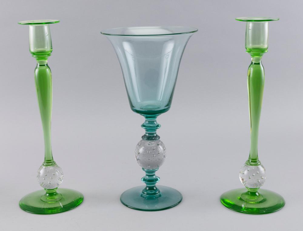 THREE PIECES OF PAIRPOINT GLASS
