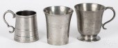 THREE PIECES OF PEWTERThree pi