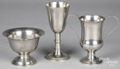 THREE PIECES OF PEWTERThree pi