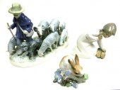Three pieces of porcelain incl