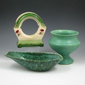 Three pieces of pottery includ