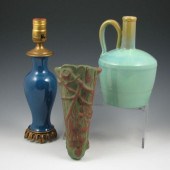 Three pieces of pottery includ