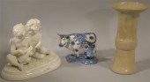 THREE PIECES OF POTTERY The gr