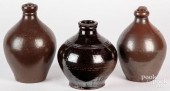THREE PIECES OF REDWARE, 19TH