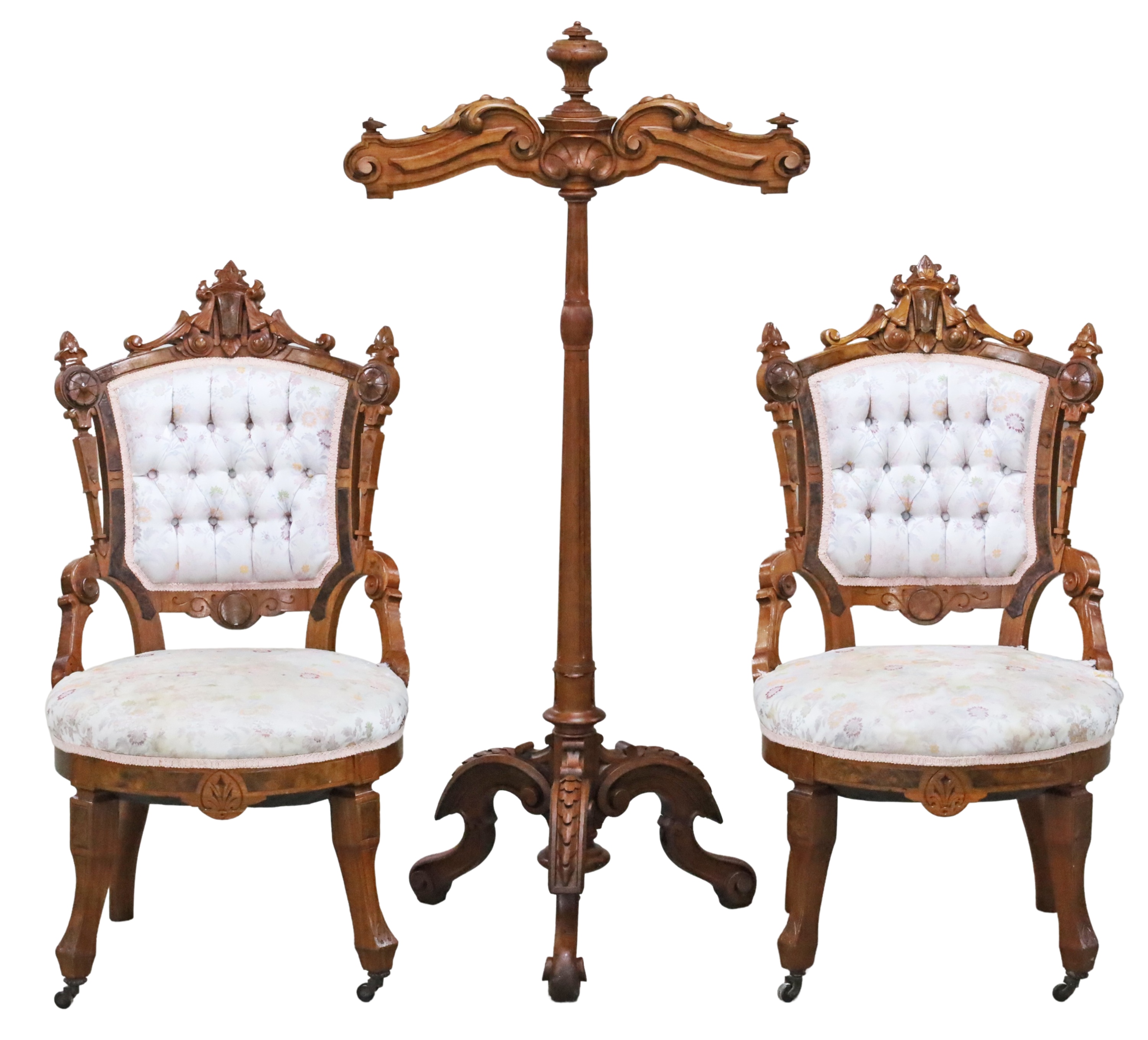 THREE PIECES OF RENAISSANCE REVIVAL