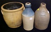 Three pieces of salt-glazed st
