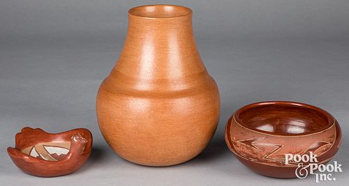 THREE PIECES OF SAN JUAN PUEBLO