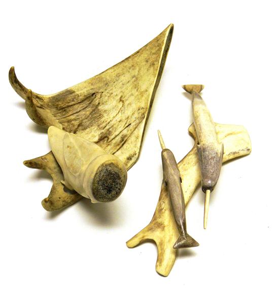 Three pieces of sculpture