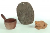 THREE PIECES OF SEWERTILE.  Am