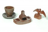 THREE PIECES OF SEWERTILE.  Oh