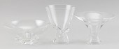 THREE PIECES OF STEUBEN GLASST