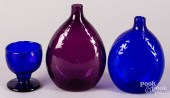 THREE PIECES OF STIEGEL TYPE B