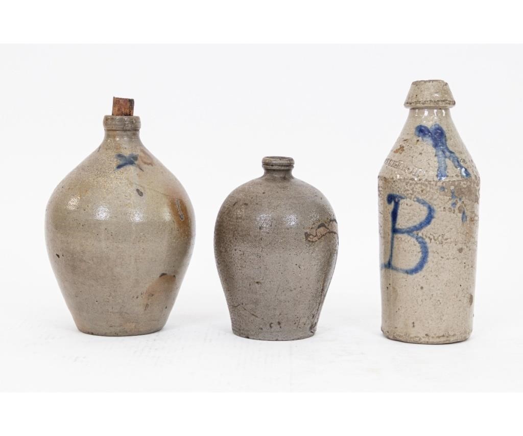 Three pieces of stoneware to