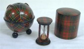Three pieces of Tartanware: a