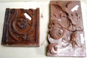 Three pieces of terracotta  tw