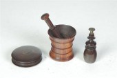 THREE PIECES OF TREEN.  Americ