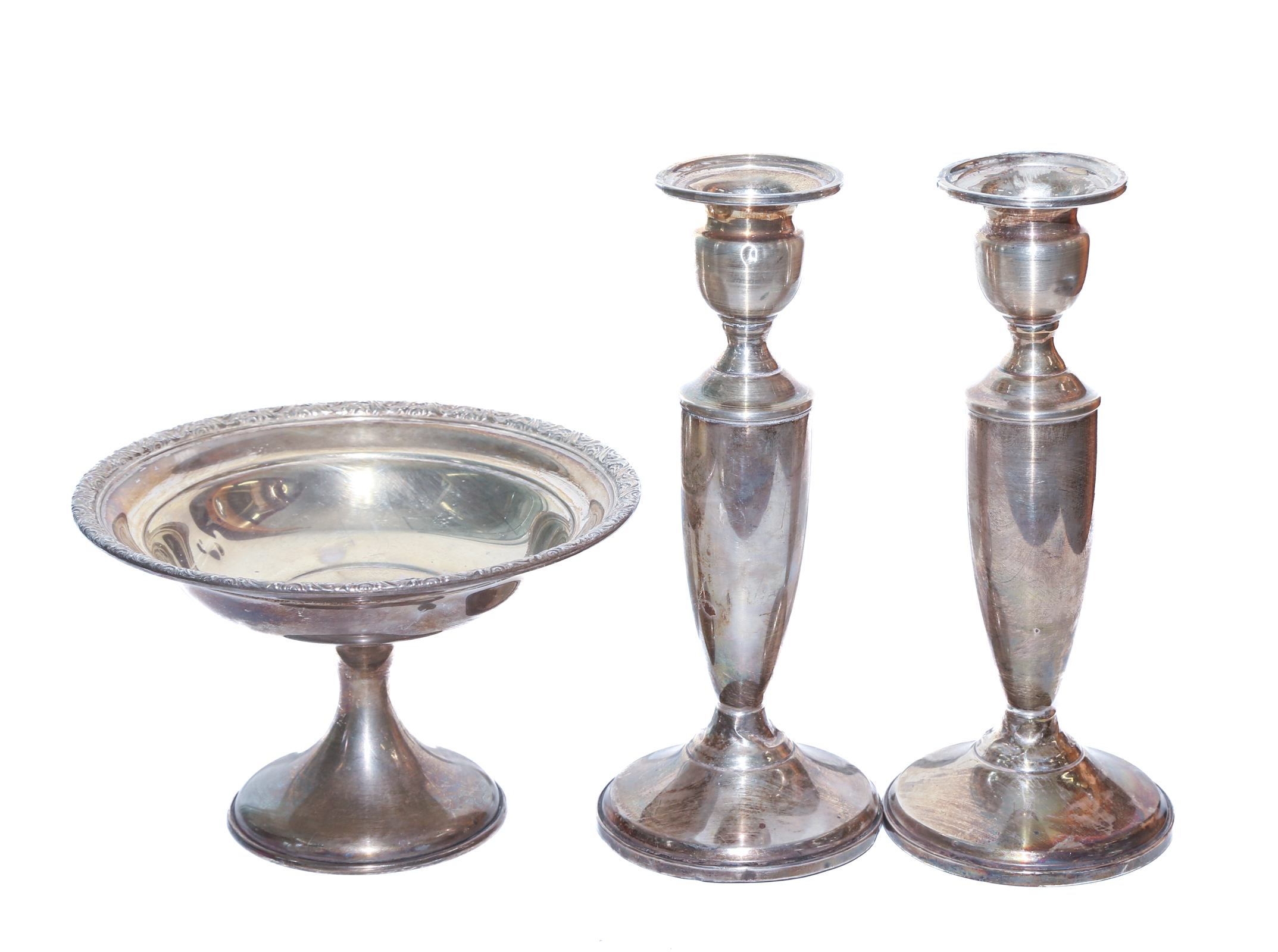 THREE PIECES OF WEIGHTED STERLING
