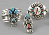 Three Pieces of Zuni Silver Je