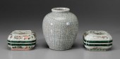 Three Pieces Porcelain Chinese