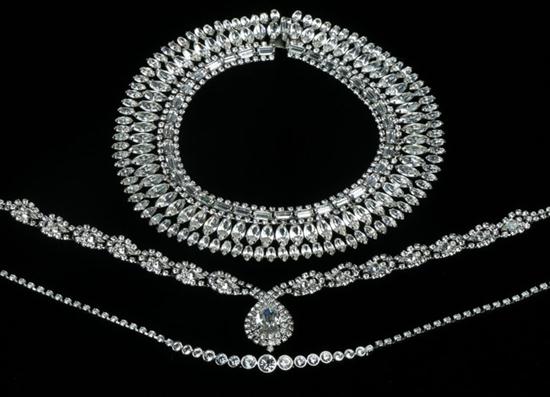 THREE PIECES RHINESTONE COSTUME