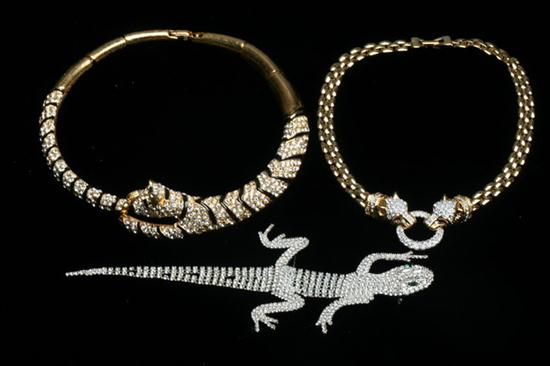 THREE PIECES RHINESTONE COSTUME