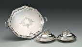 Three pieces silver plated hol