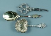 Three pieces sterling flatware