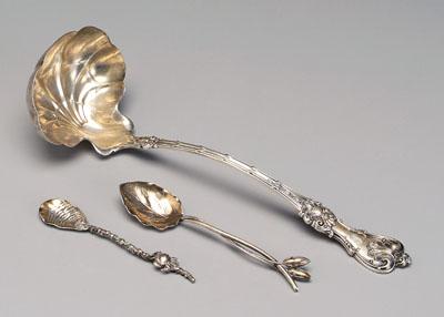 Three pieces sterling flatware: