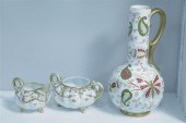 THREE PIECES: TWO BEADED NIPPO