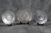 THREE PIERCED STERLING SILVER