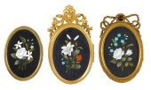 THREE PIETRA DURA MINIATURE FR