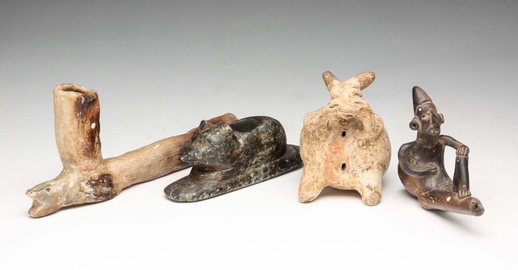 THREE PIPES AND A RATTLE. Two