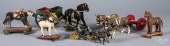 THREE PLATFORM HORSE PULL TOYS