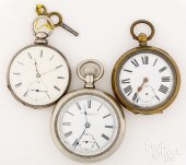 THREE POCKET WATCHESThree pock