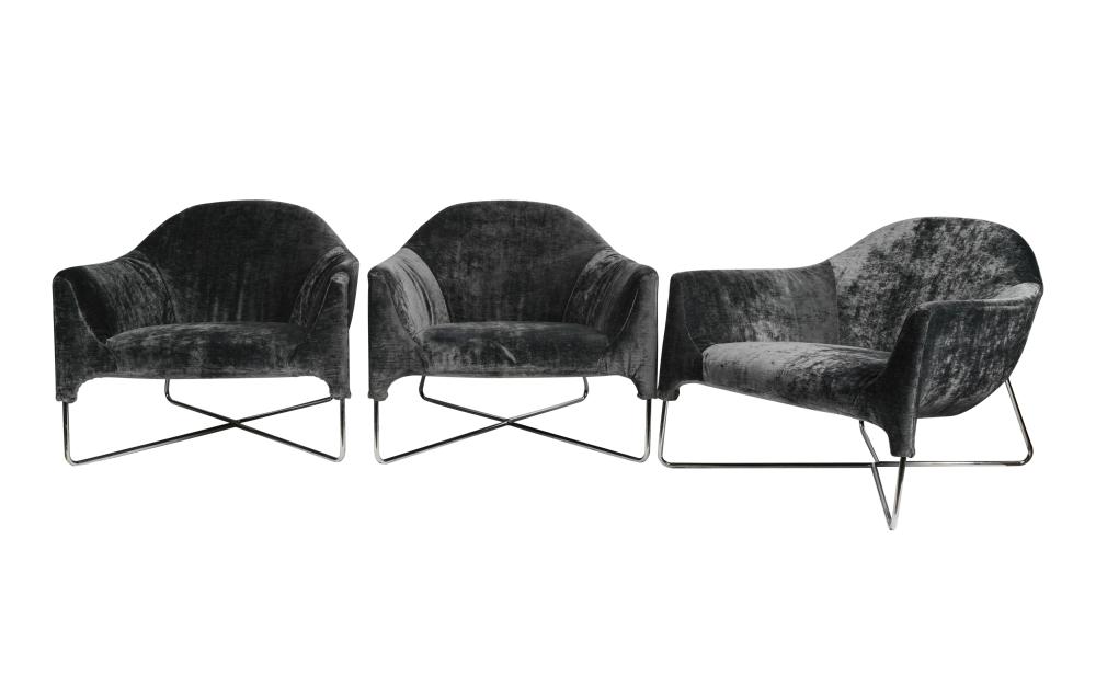 THREE POLIFORM RANDELLO LOUNGE